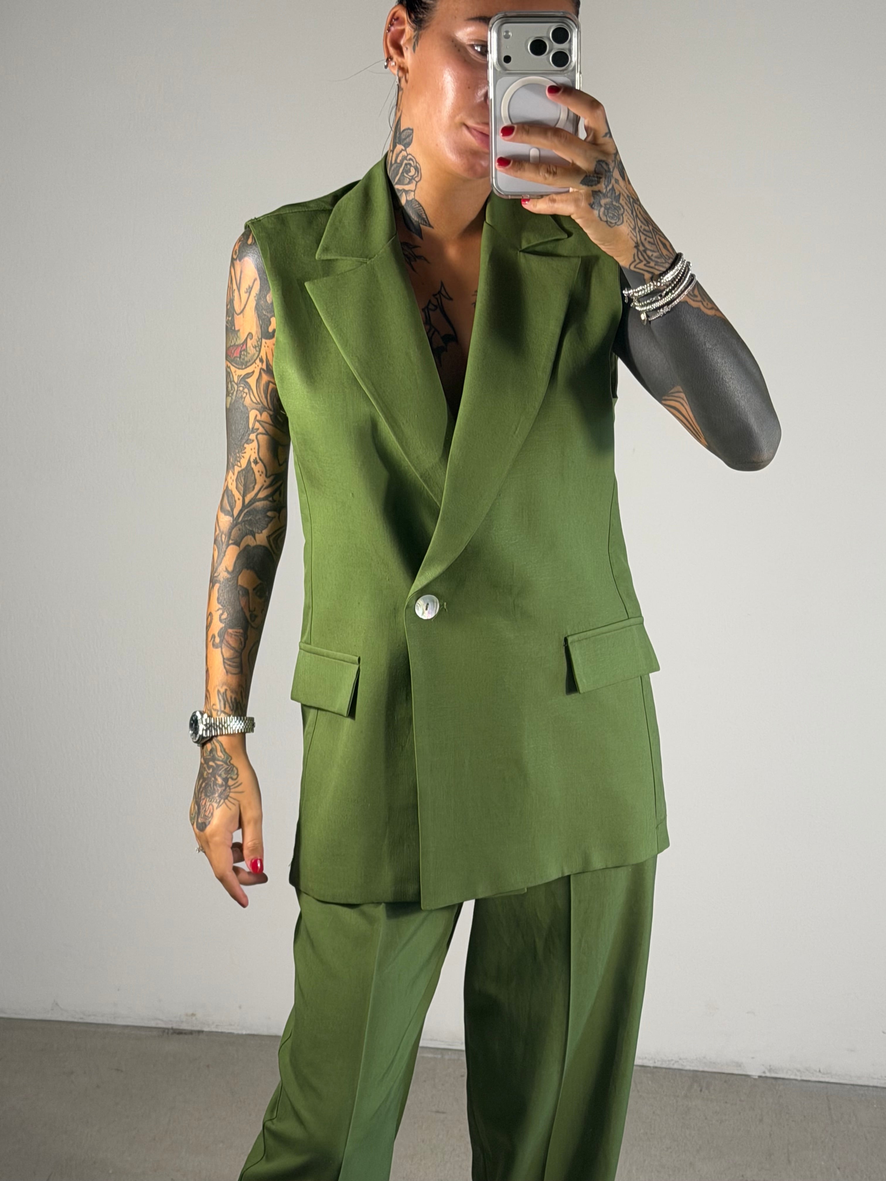 GILET TITANIO SVASATO