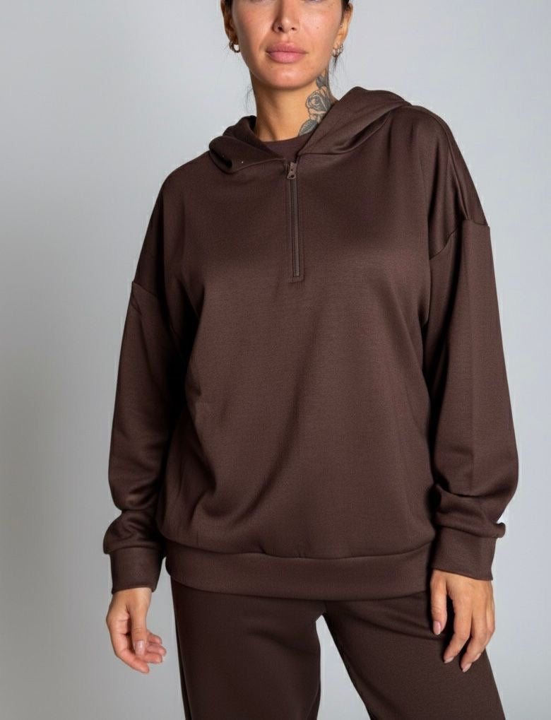 FELPA ZIP BDS COMFORT