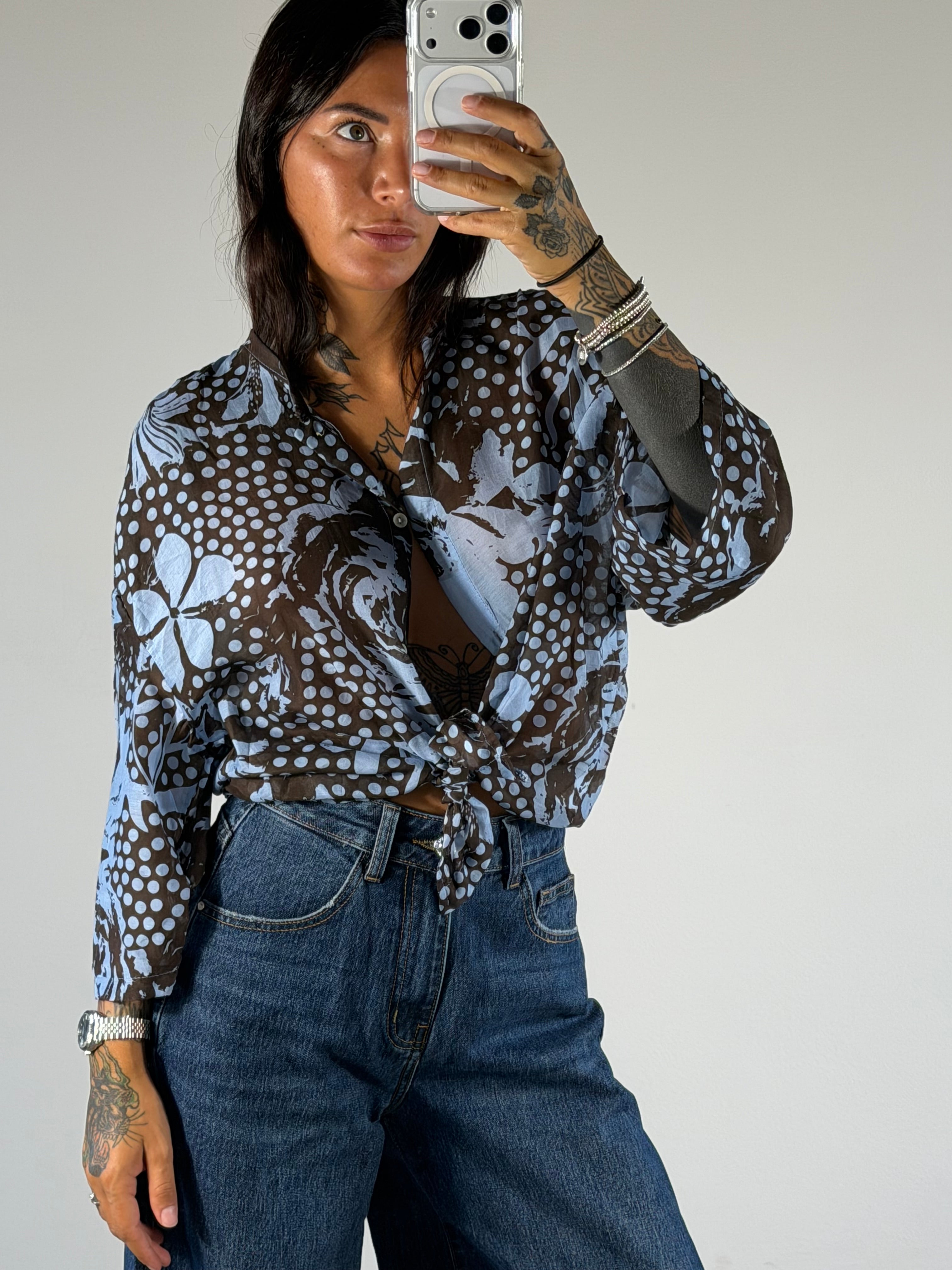 CAMICIA MISTO SETA