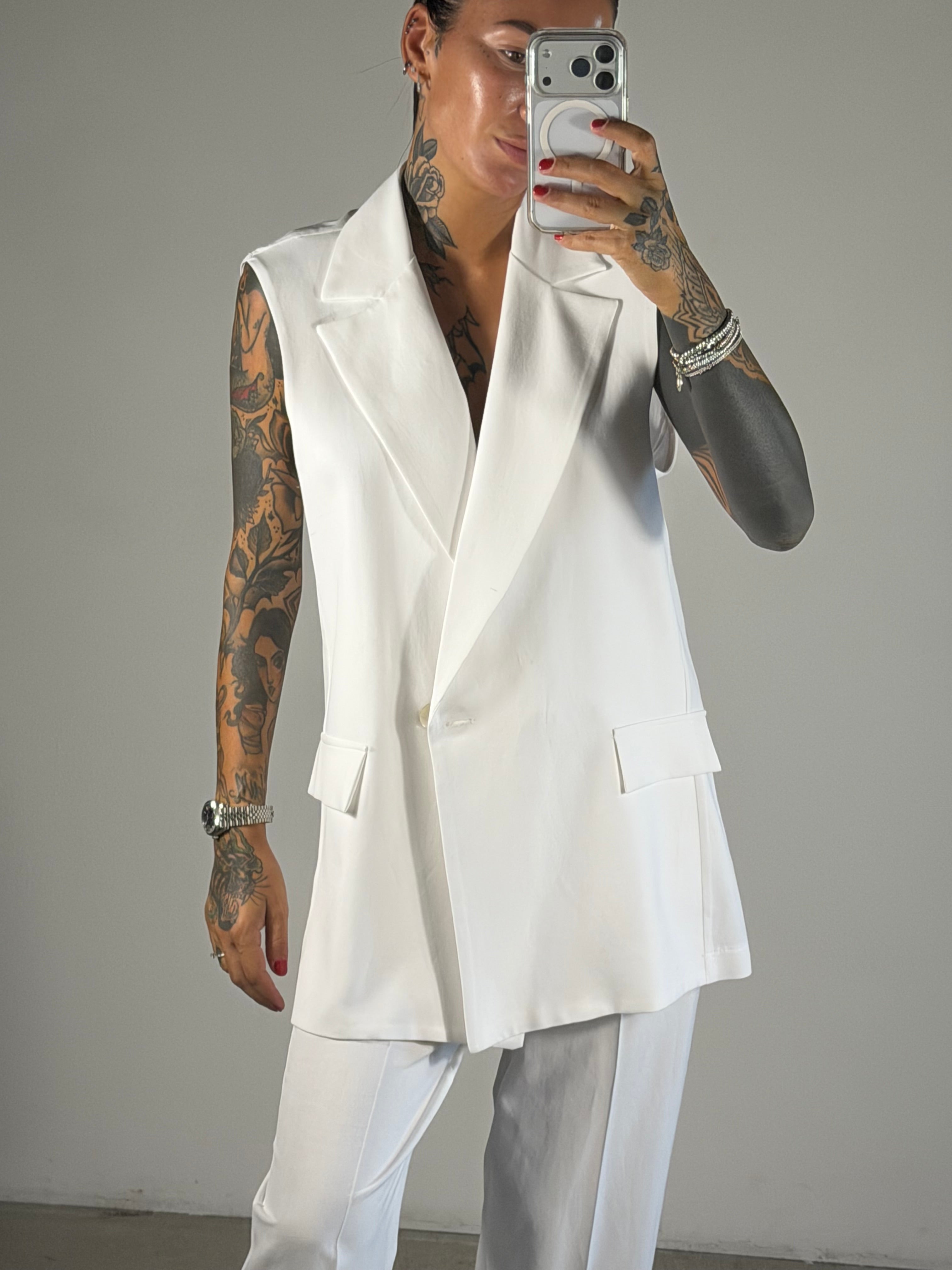 GILET TITANIO SVASATO