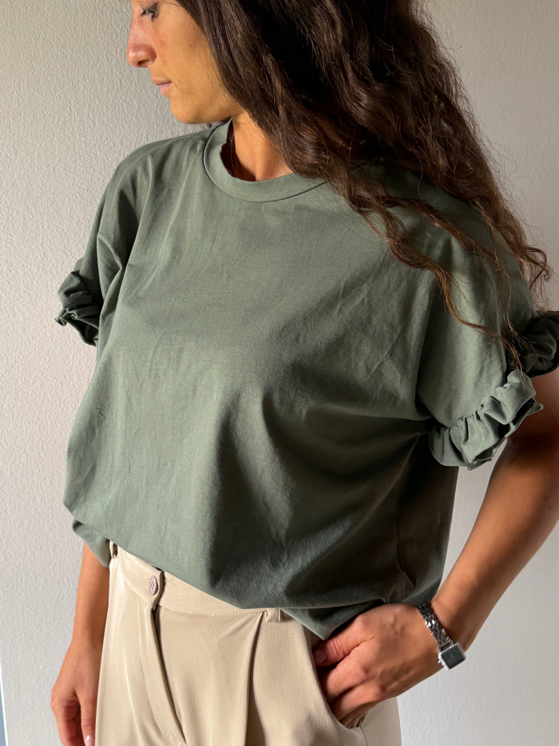 TSHIRT MANICA VOLANT