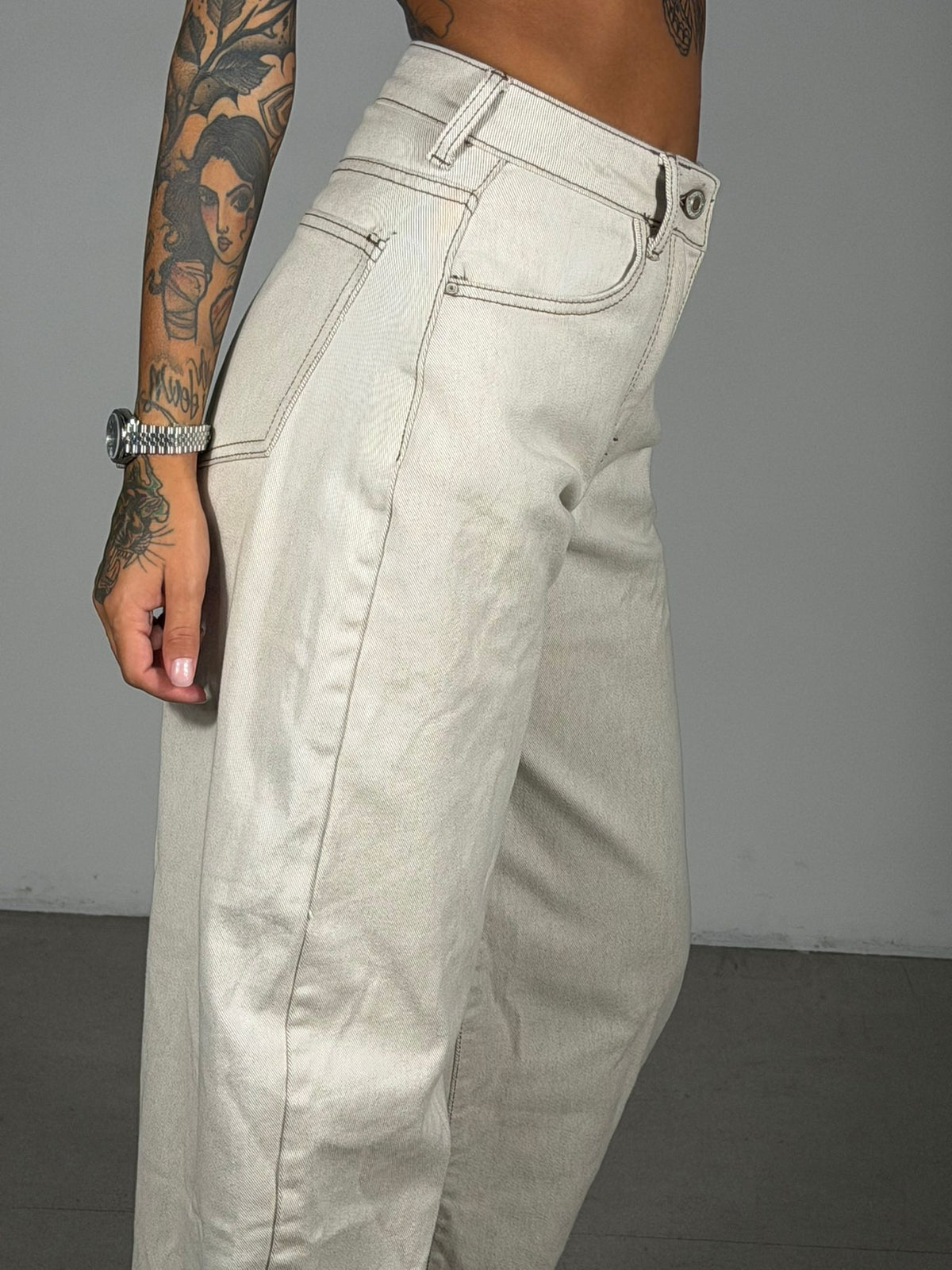 JEANS LAURA CREMA